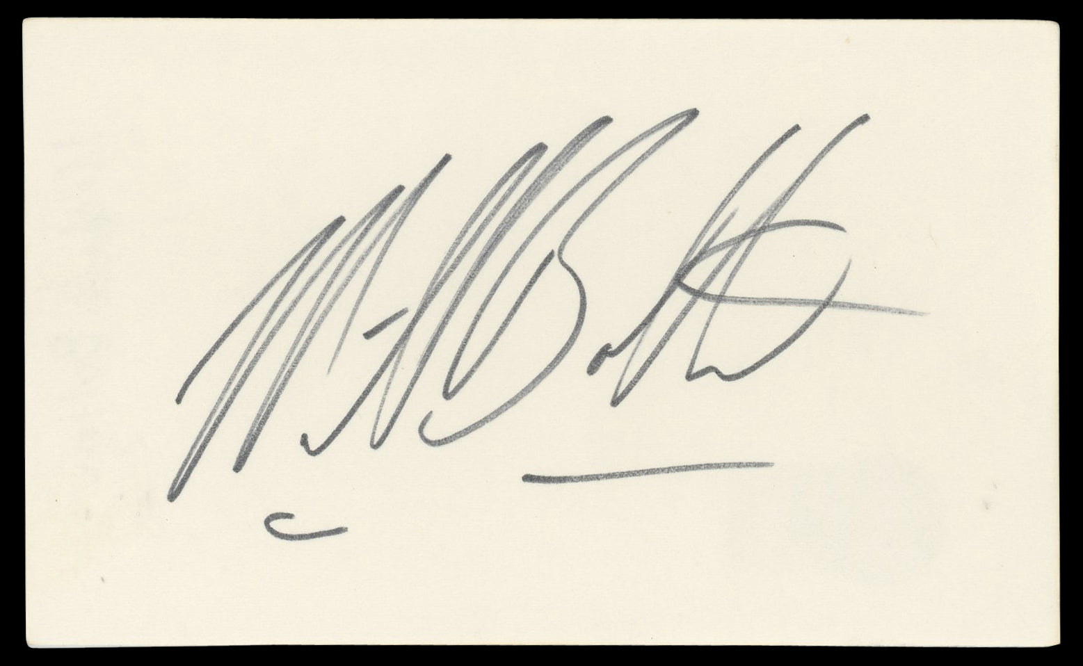 Michael Bolton Musician Authentic Signed 3x5 Index Card BAS #BN06375