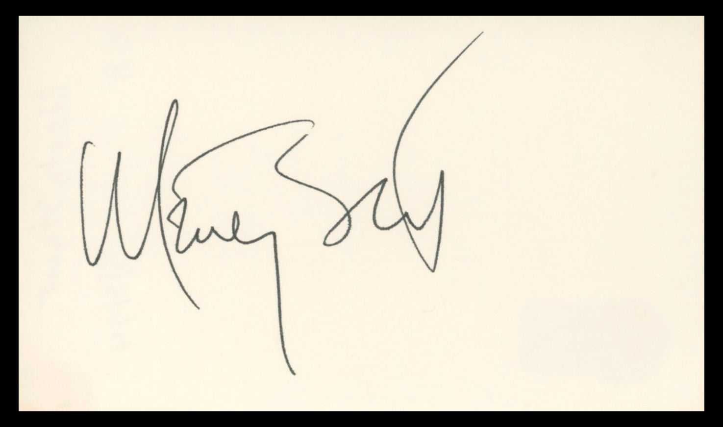 Marty Stuart The Marty Stuart Show Authentic Signed 3x5 Index Card BAS #BV04138