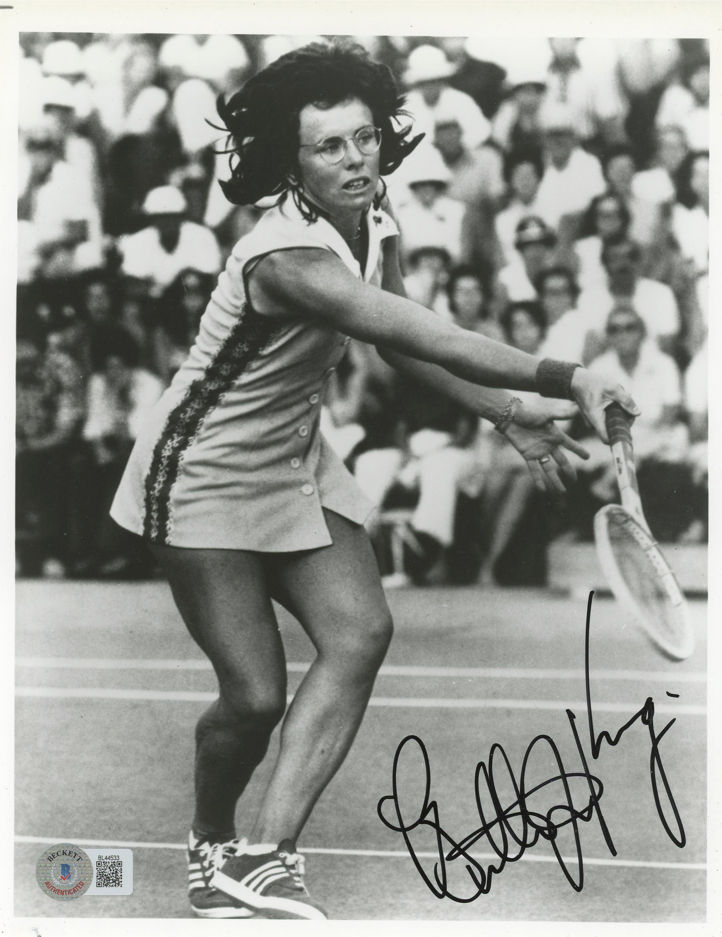 Billie Jean King Authentic Signed 8x10 Photo Autographed BAS #BL44533