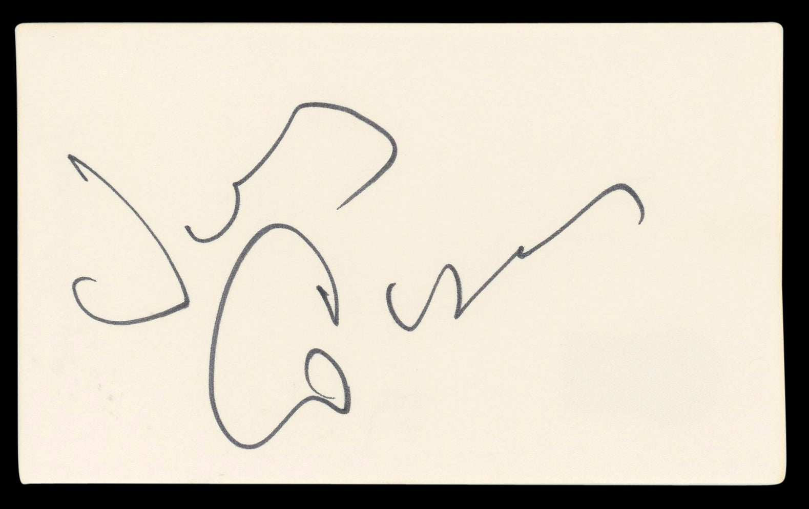 James Coburn The Magnificent Seven Authentic Signed 3x5 Index Card BAS #BL98490