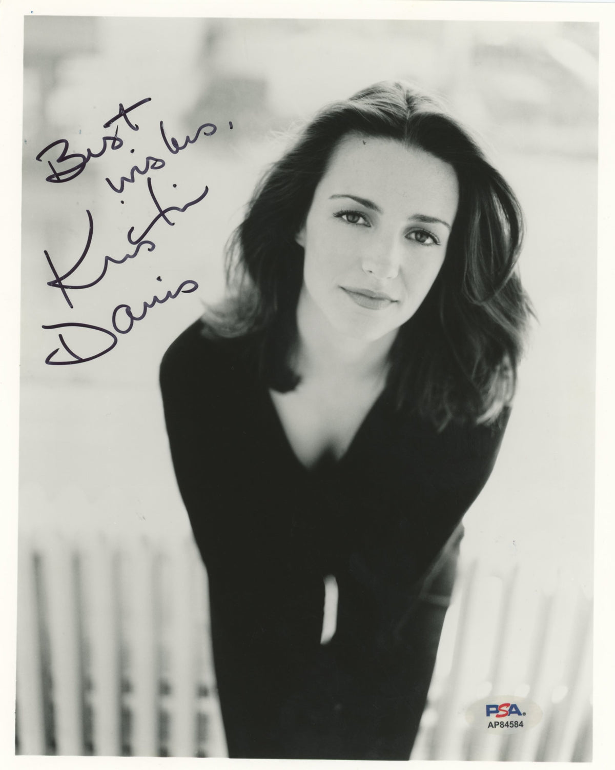 Kristin Davis Sex And The City "Best Wishes" Signed 8x10 Photo PSA/DNA #AP84584