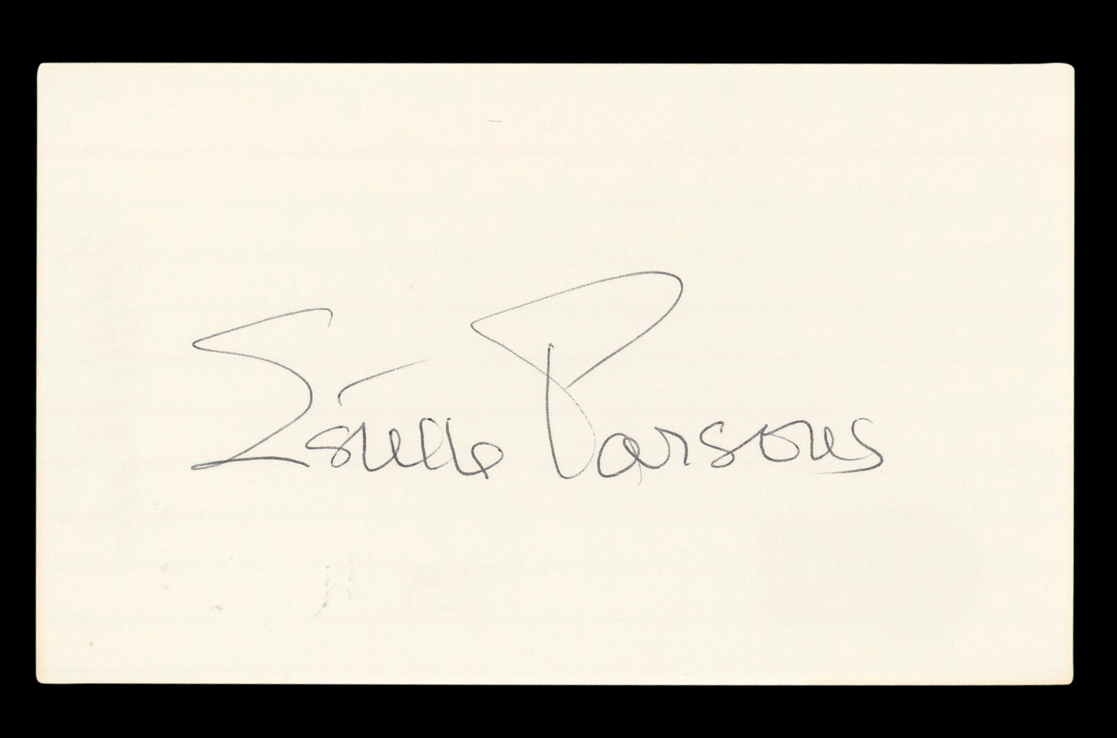 Estelle Parsons Bonnie and Clyde Authentic Signed 3x5 Index Card BAS #BL96433