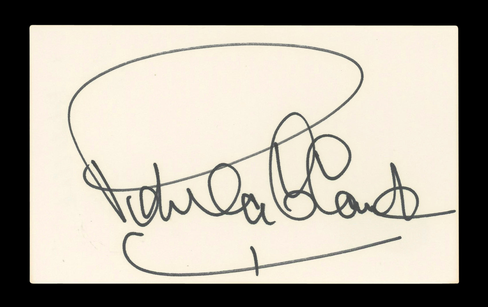 Petula Clark Goodbye, Mr. Chips Signed 3x5 Index Card Autographed BAS #AD70171