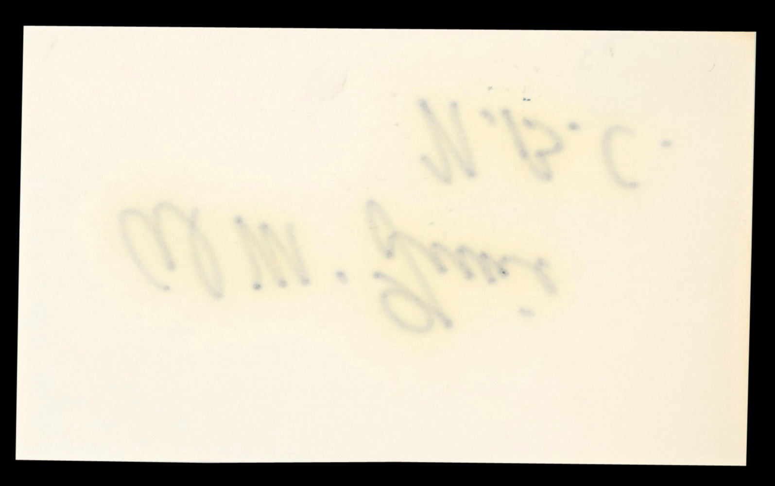 Knicks Al McGuire "N.B.C." Authentic Signed 3x5 Index Card BAS #BT03652