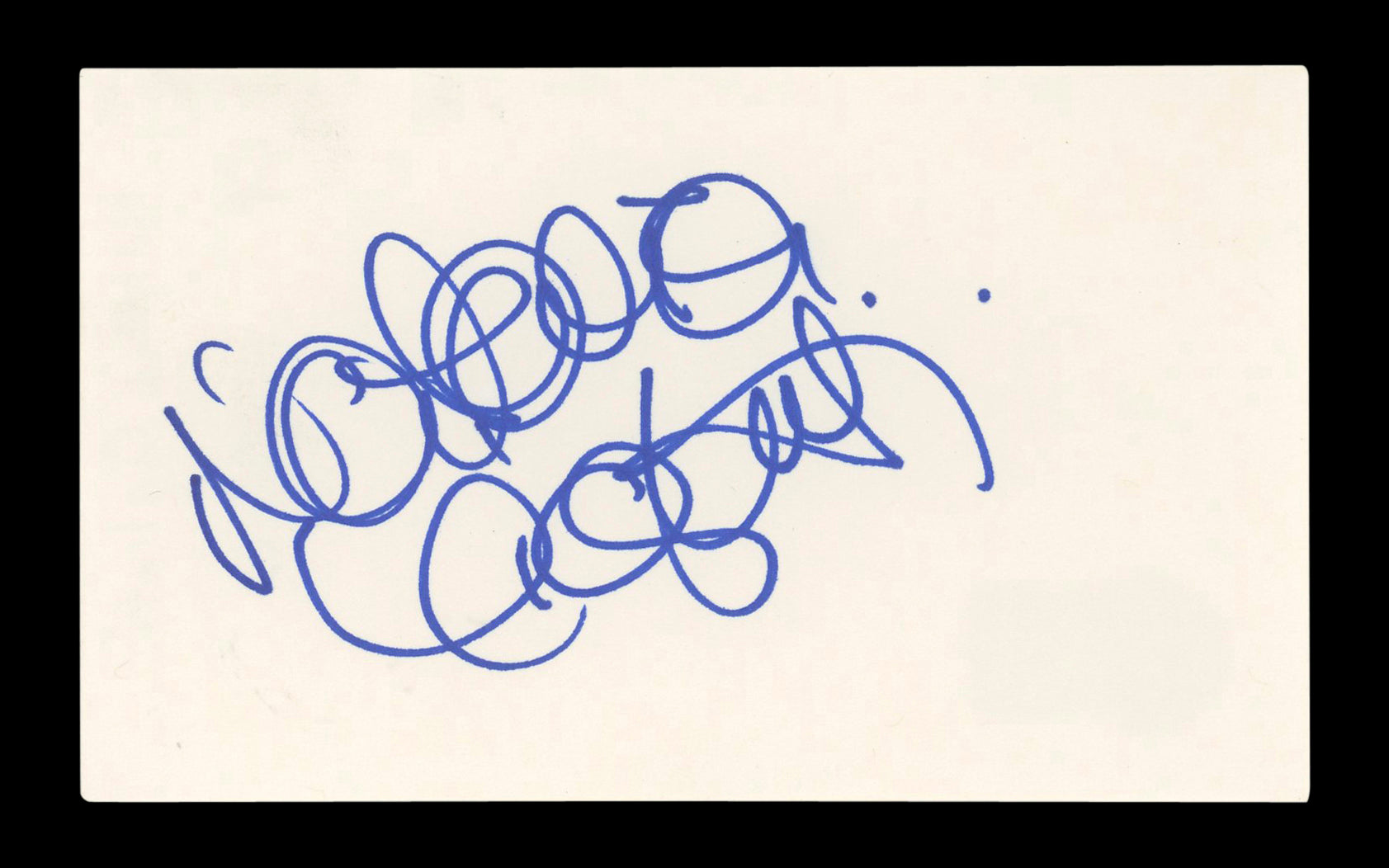 Natalia Cigliuti Saved By The Bell Authentic Signed 3x5 Index Card BAS #AD70173