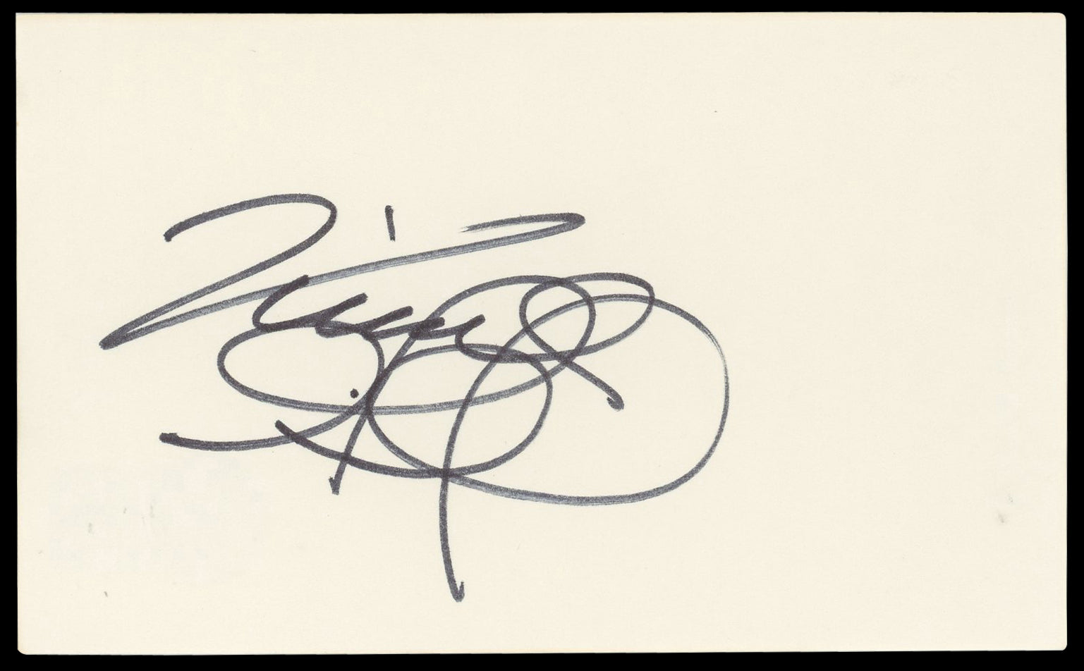 Vince Gill The Eagles Authentic Signed 3x5 Index Card Autographed BAS #BN06382