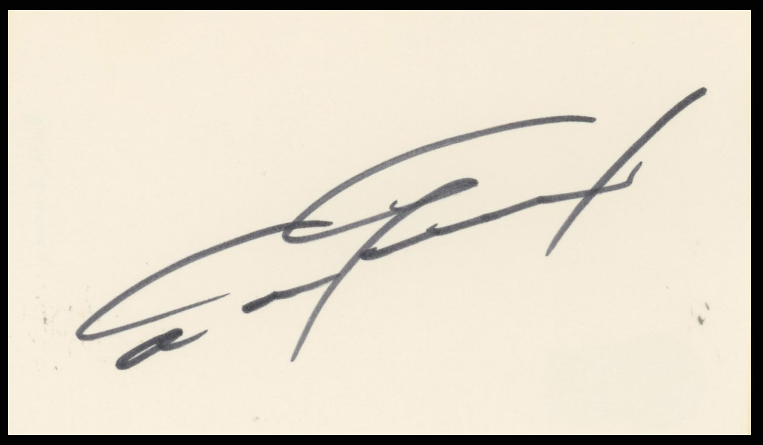 Dan Gurney Formula One Authentic Signed 3x5 Index Card BAS #BR26816