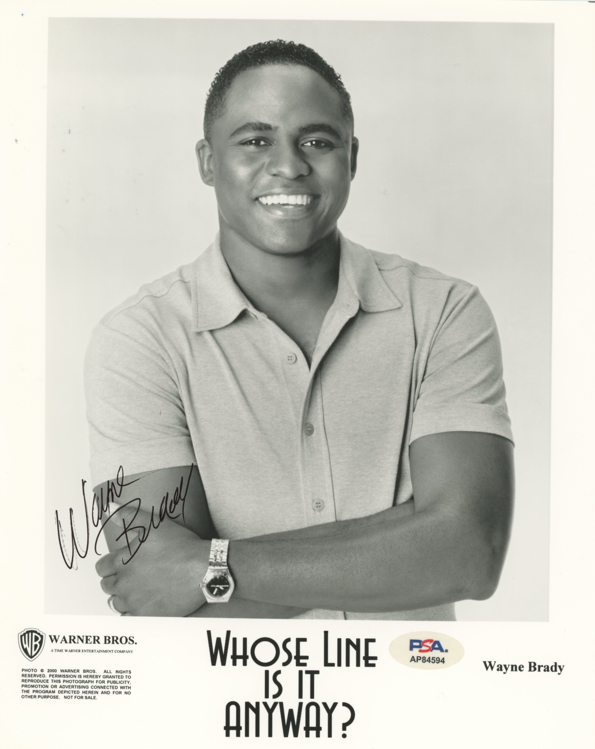 Wayne Brady Whose Line is it Anyway? Authentic Signed 8x10 Photo PSA/DNA AP84594