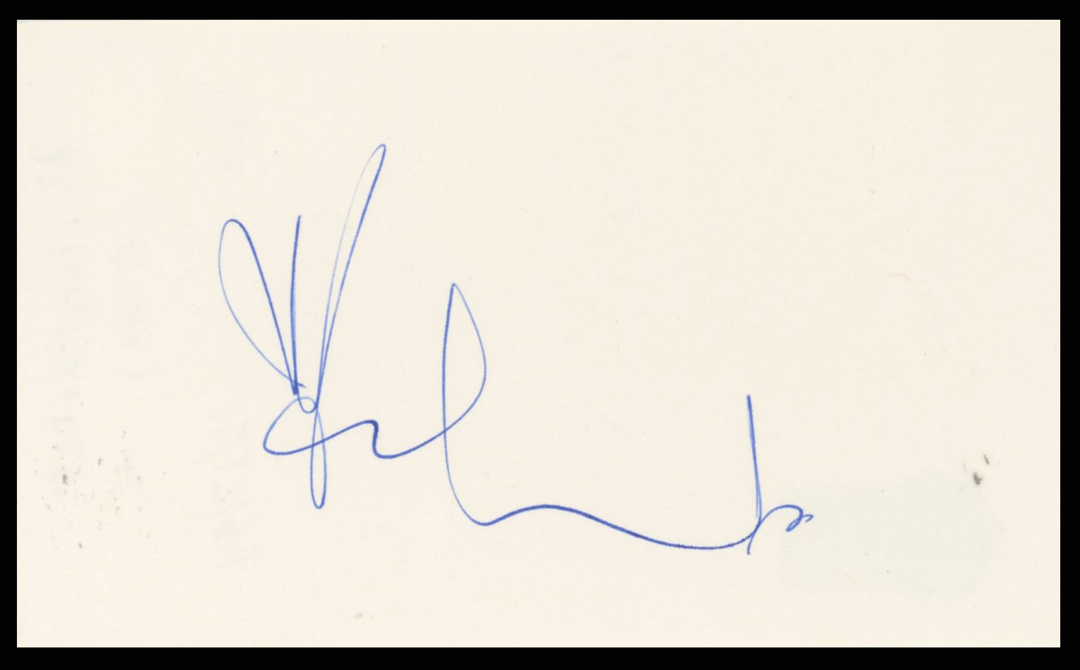 Morten Harket a-ha Authentic Signed 3x5 Index Card Autographed BAS #BR26817