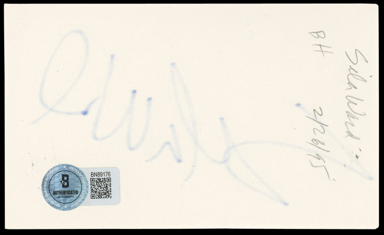 Sela Ward Sisters Authentic Signed 3x5 Index Card Autographed BAS #BN89176