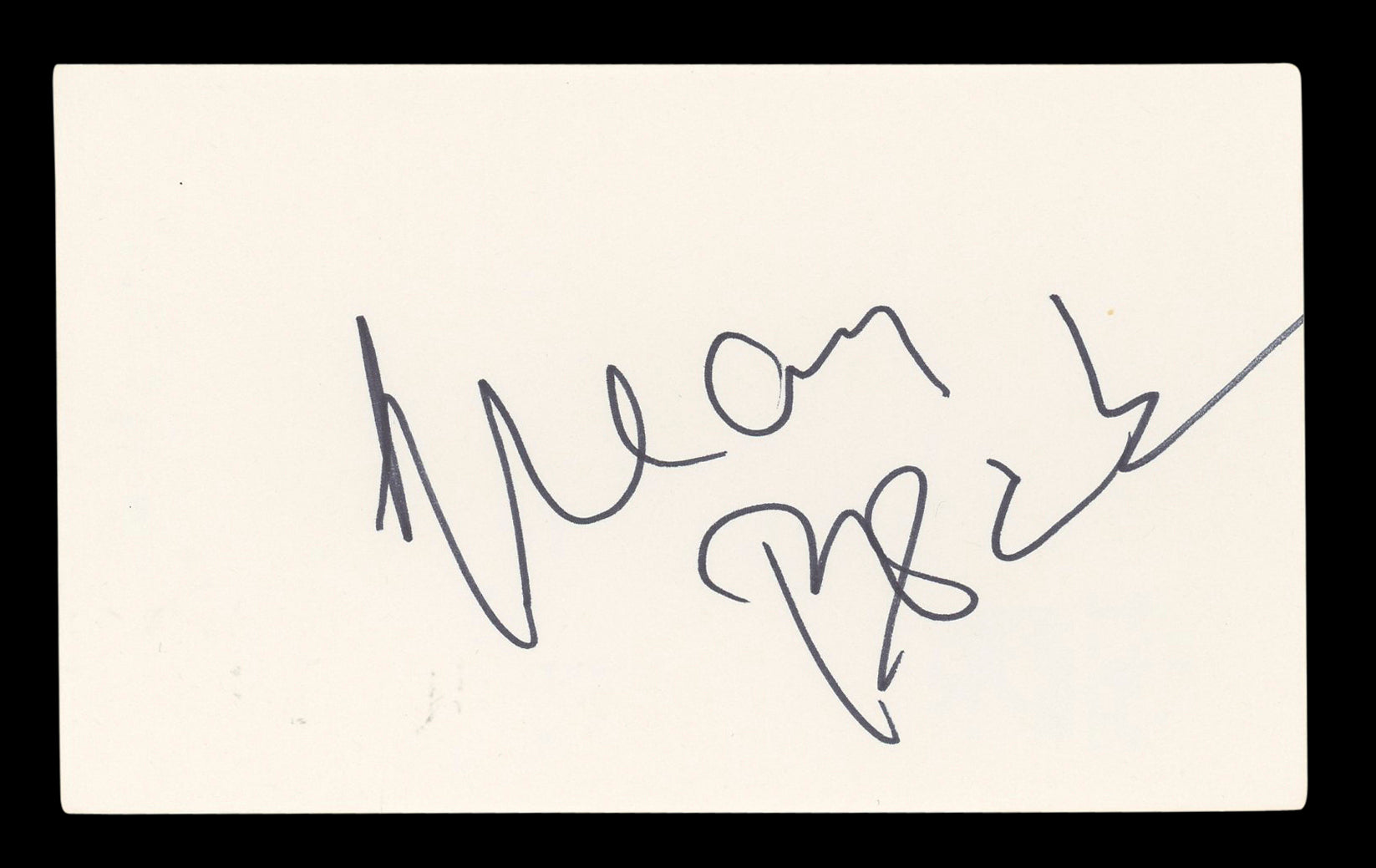 Gregory Peck To Kill a Mockingbird Authentic Signed 3x5 Index Card BAS #BL96440