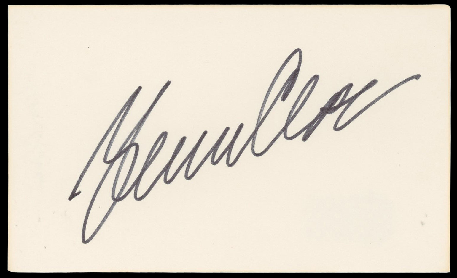 Glenn Close Fatal Attraction Authentic Signed 3x5 Index Card BAS #BN06386