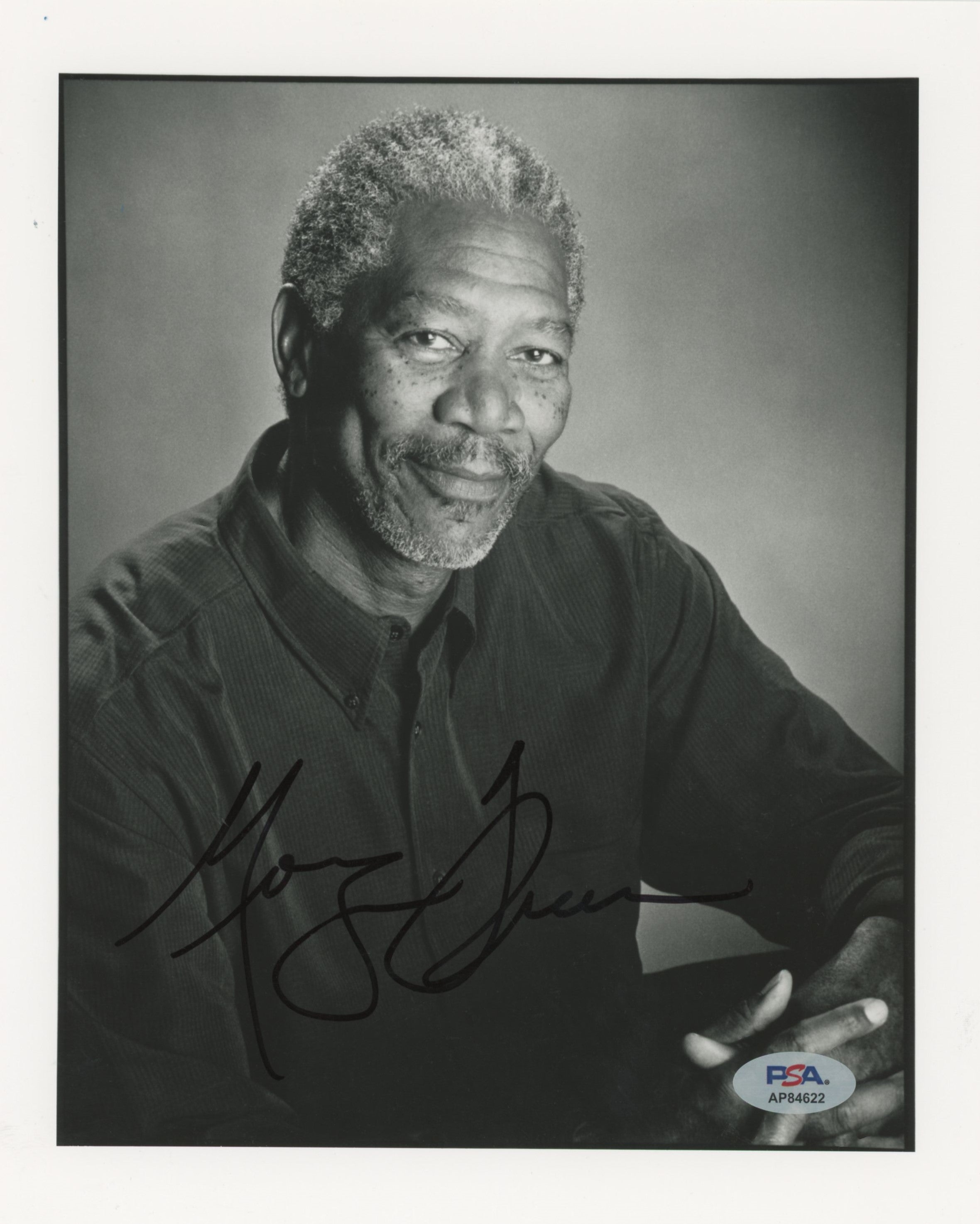 Morgan Freeman Along Came A Spider Authentic Signed 8x10 Photo PSA/DNA #AP84622