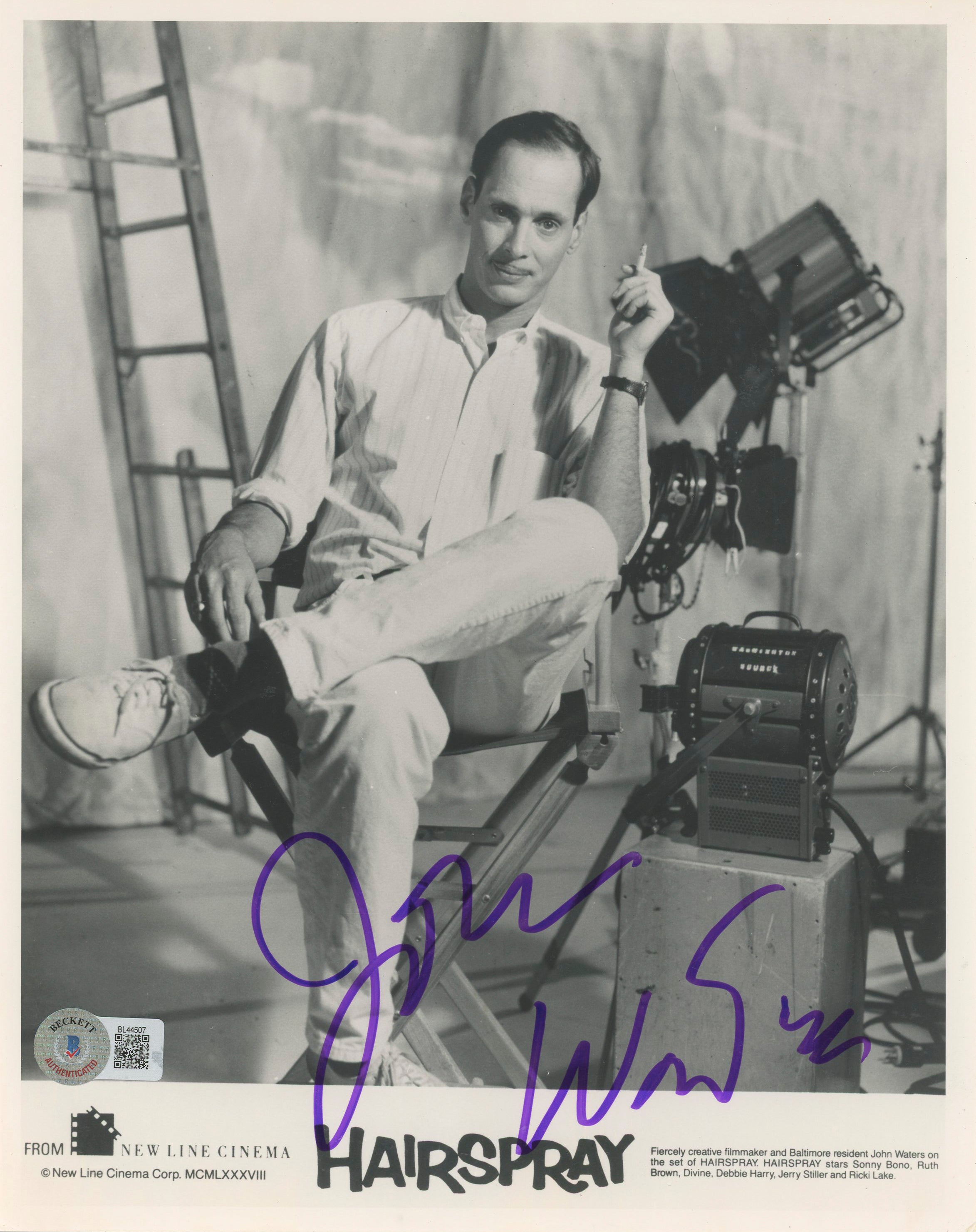John Waters Hairspray Authentic Signed 8x10 Photo Autographed BAS #BL44507