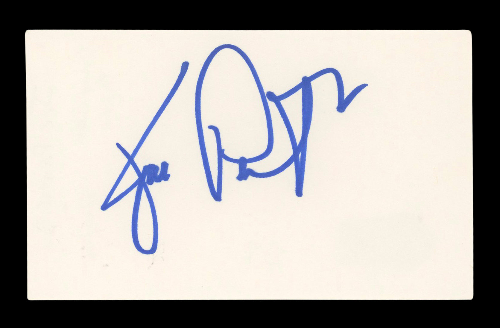 Joe Pantoliano The Sopranos Authentic Signed 3x5 Index Card BAS #BL96445