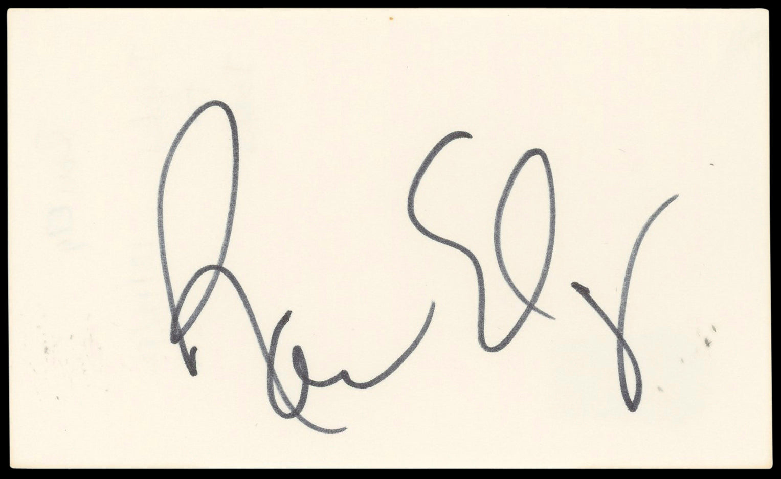 Ron Ely Tarzan Authentic Signed 3x5 Index Card Autographed BAS #BN89183