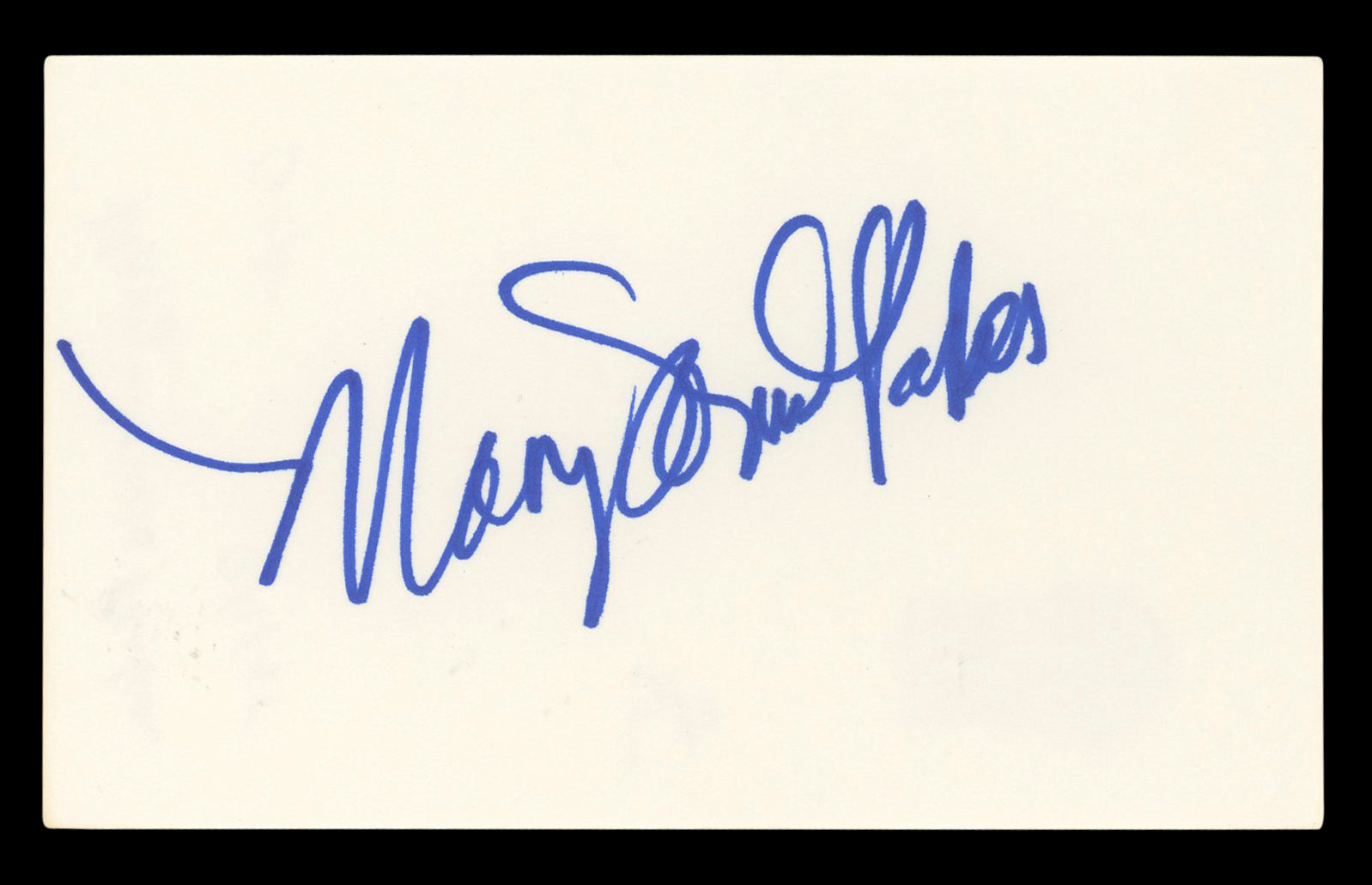 Mary-Louise Parker Weeds Authentic Signed 3x5 Index Card BAS #BL98477