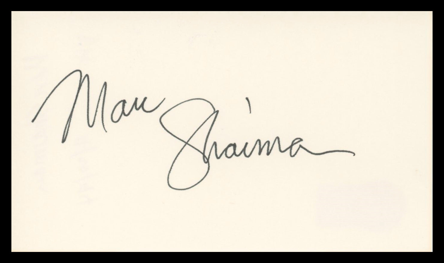Marc Shaiman When Harry Met Sally Authentic Signed 3x5 Index Card BAS #BV02166