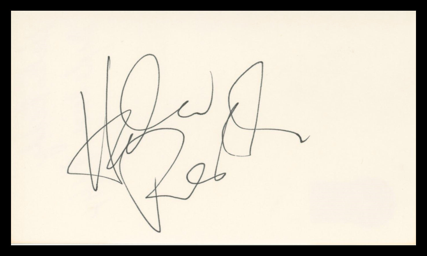 Helen Reddy Pete's Dragon Authentic Signed 3x5 Index Card BAS #BV02167