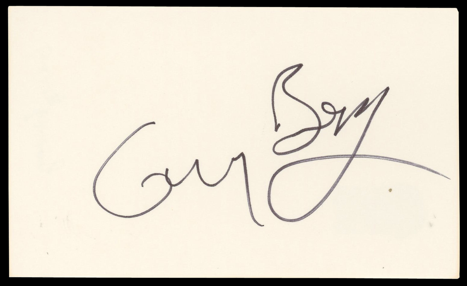 Gary Busey Point Break Authentic Signed 3x5 Index Card Autographed BAS #BN06394
