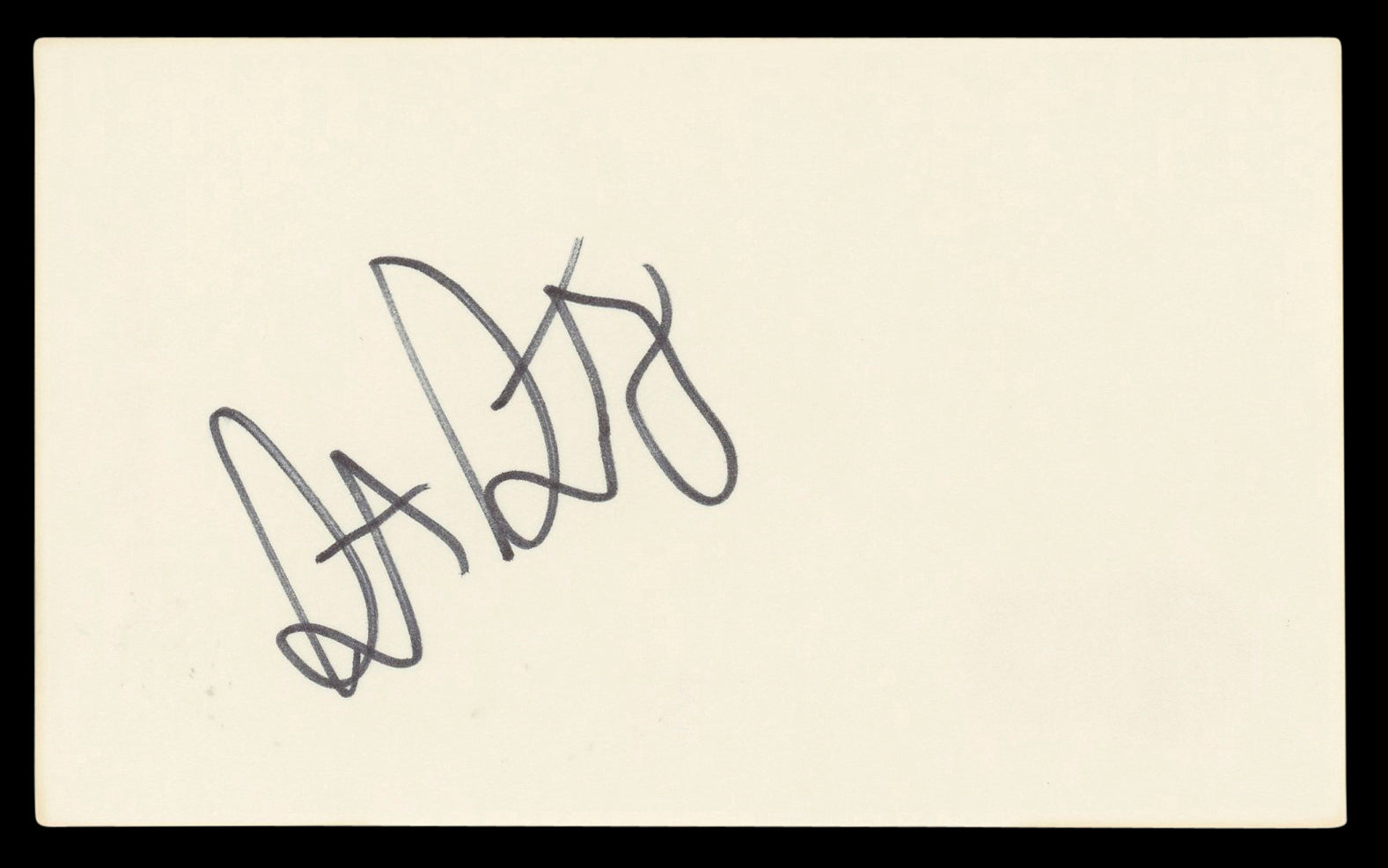 Steve Guttenberg Police Academy Authentic Signed 3x5 Index Card BAS #BL98473