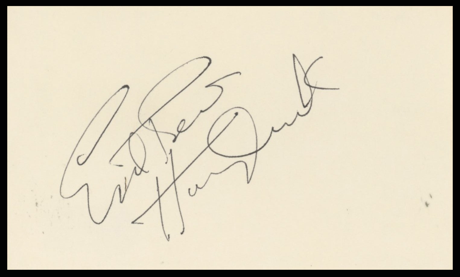 Engelbert Humperdink Musician Authentic Signed 3x5 Index Card BAS #BR26829