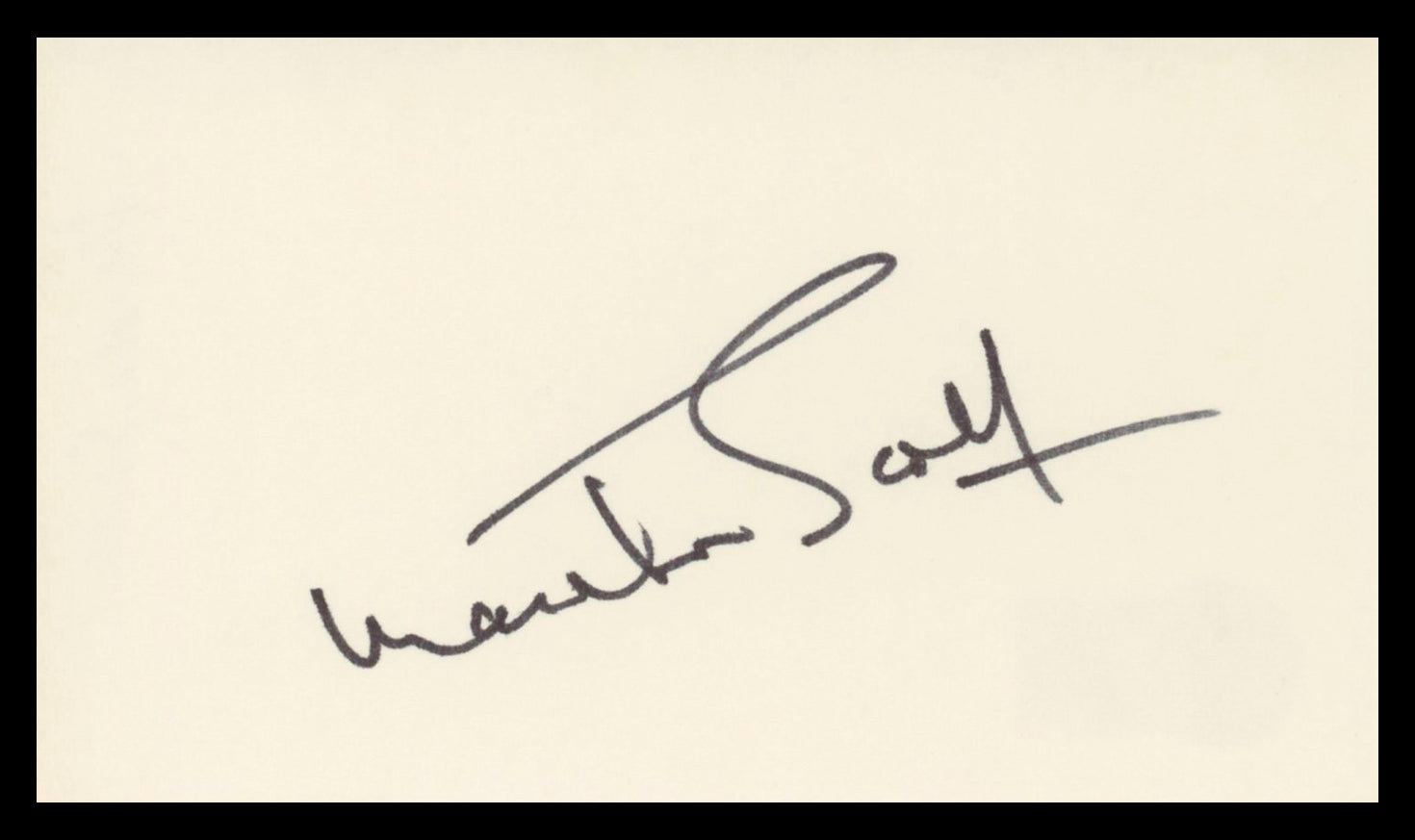 Martha Scott Our Town Authentic Signed 3x5 Index Card Autographed BAS #BV02170