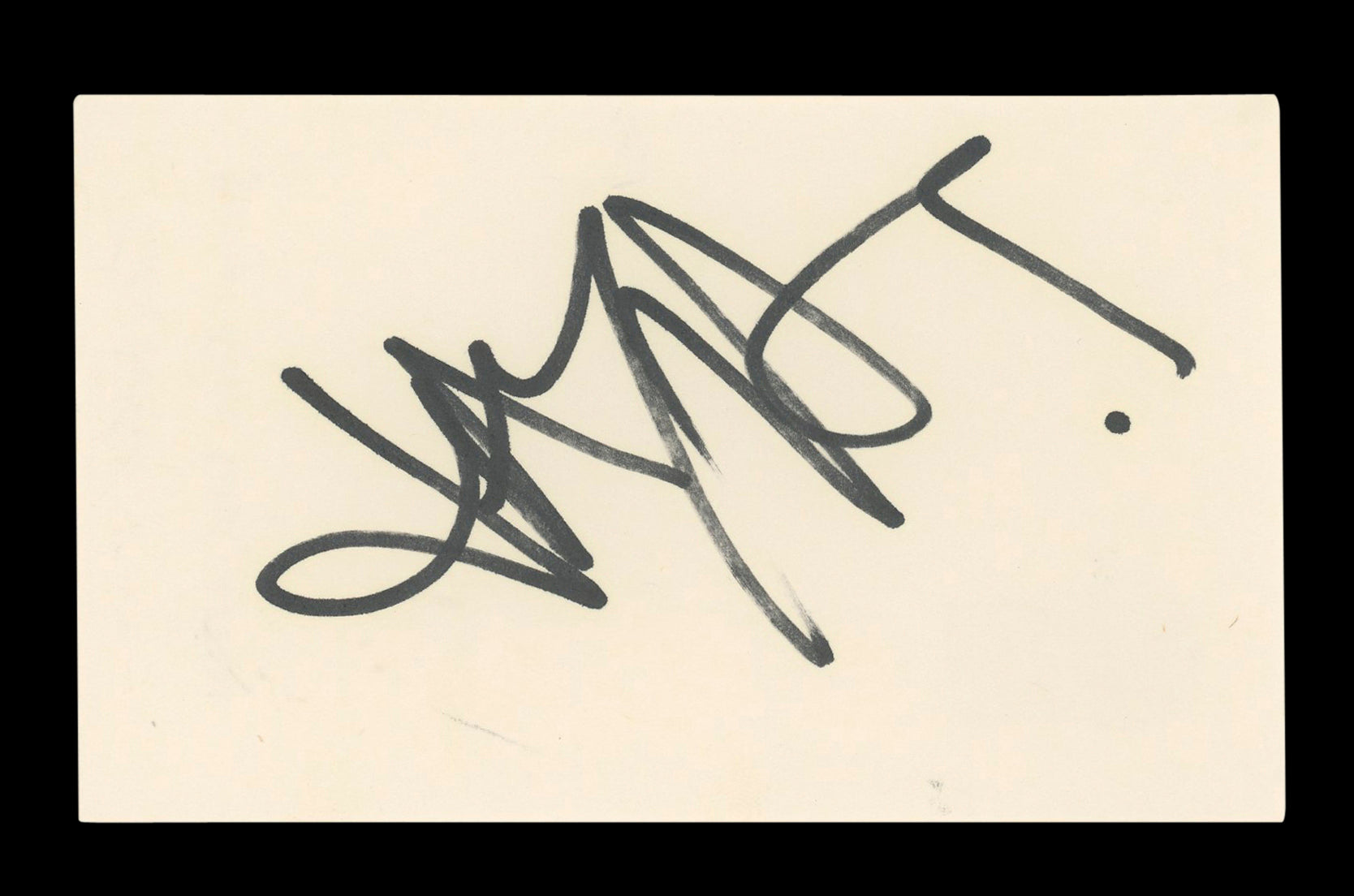 Jay Aston Singer Authentic Signed 3x5 Index Card Autographed BAS #AD70190