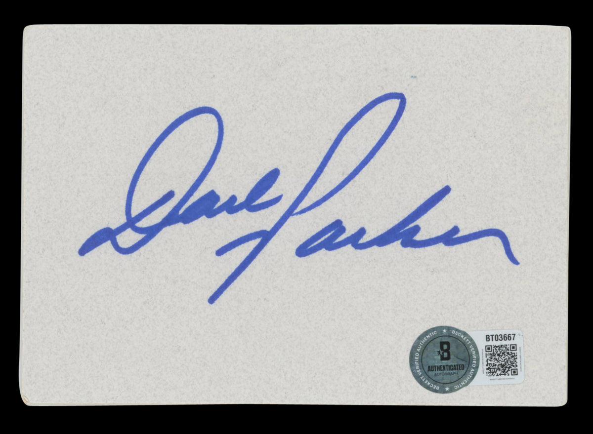 Pirates Dave Parker Authentic Signed 3x5 Index Card Autographed BAS #BT03667