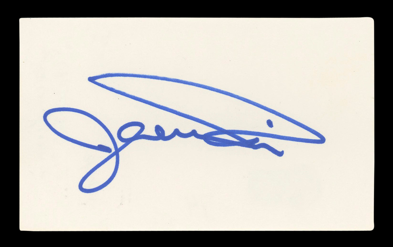 Jeremy Piven Entourage Authentic Signed 3x5 Index Card Autographed BAS #BL96455