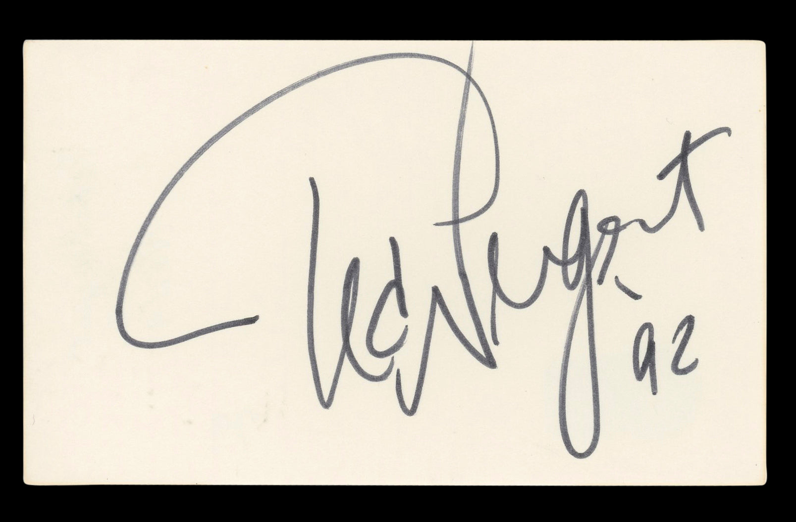 Ted Nugent Musician Authentic Signed 3x5 Index Card Autographed BAS #BL96458
