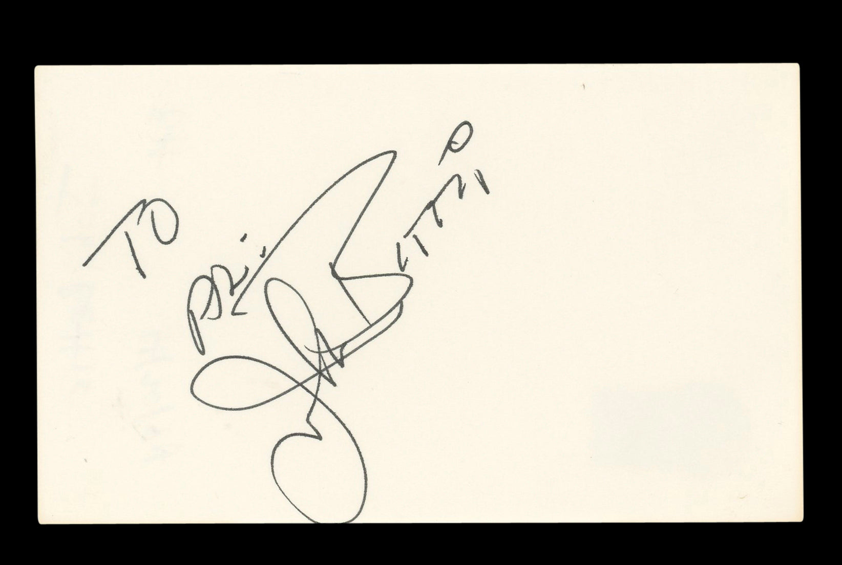 John Bettis Musician Authentic Signed 3x5 Index Card Autographed BAS #AD70195
