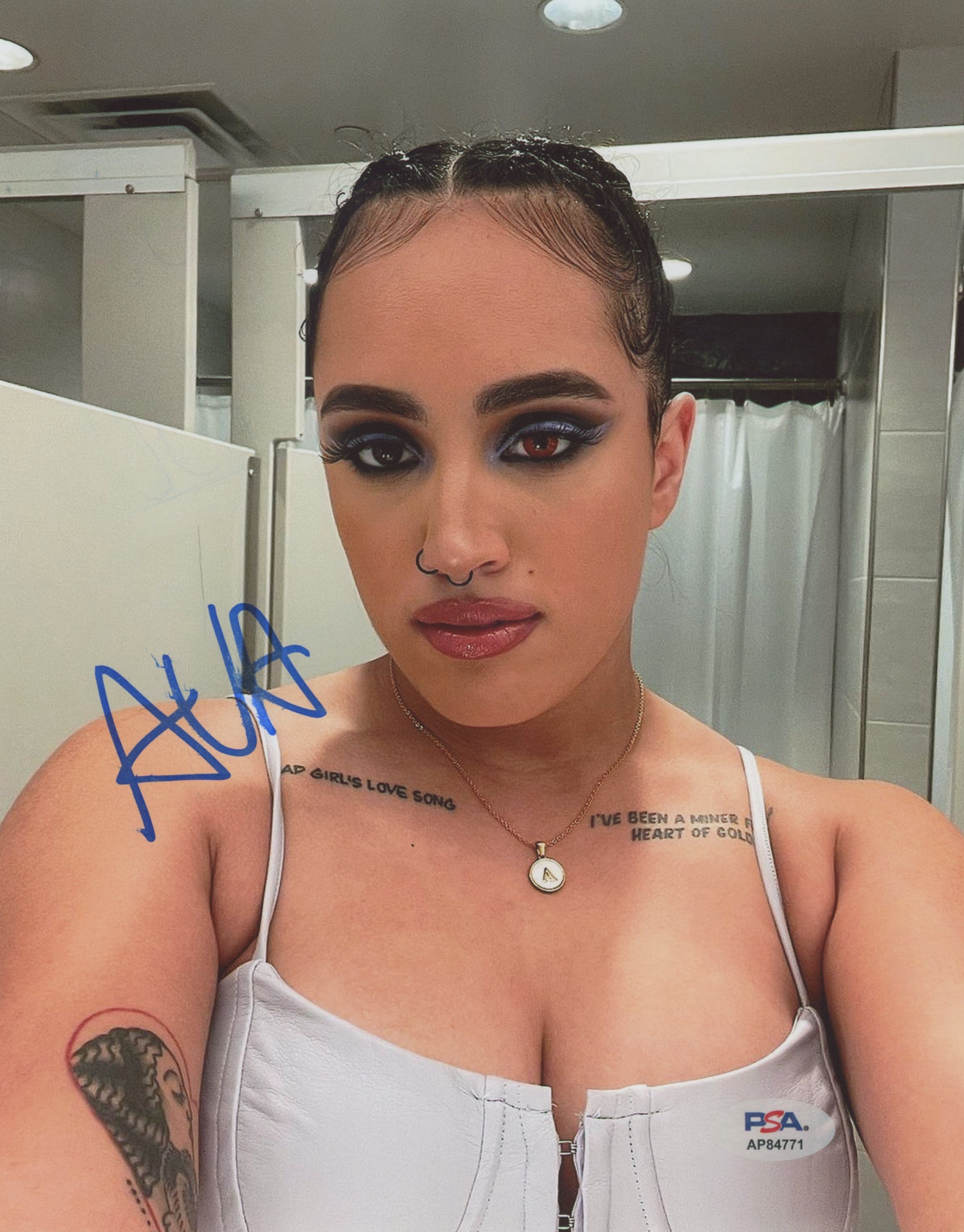 WWE Ava Raine Authentic Signed 8x10 Vertical Photo PSA/DNA #AP84771