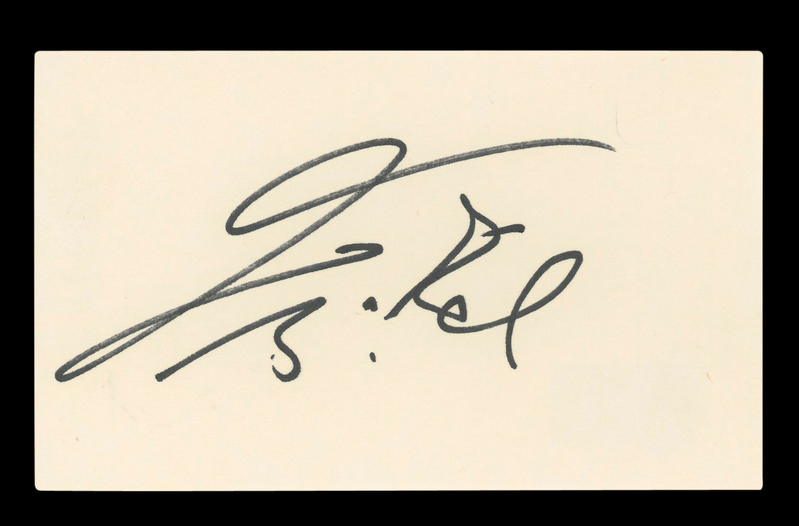 Theodore Bikel My Fair Lady Signed 3x5 Index Card Autographed BAS #AD70196
