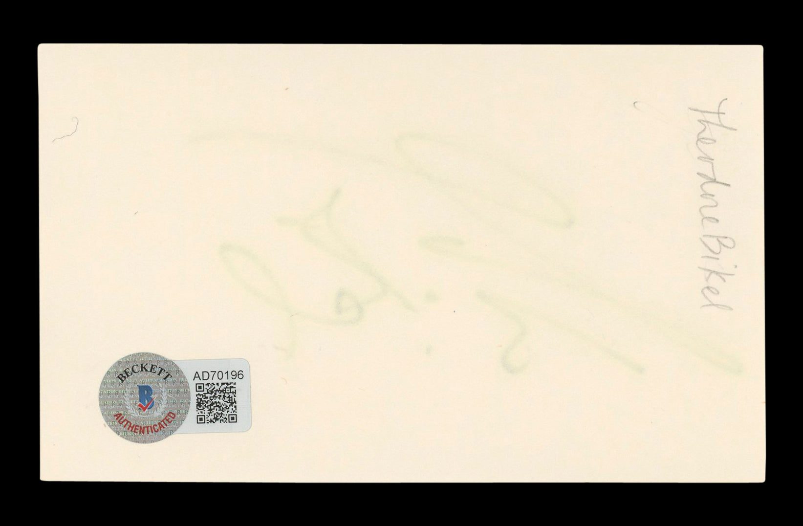 Theodore Bikel My Fair Lady Signed 3x5 Index Card Autographed BAS #AD70196