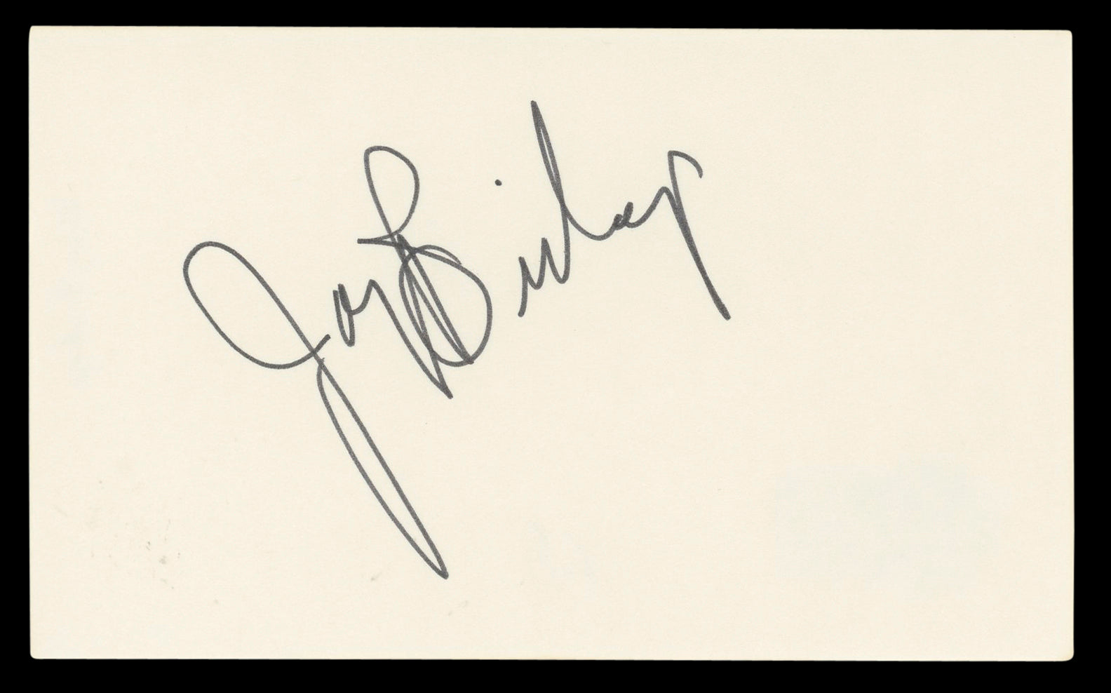 Joey Bishop Ocean's 11 Authentic Signed 3x5 Index Card Autographed BAS #BL98464