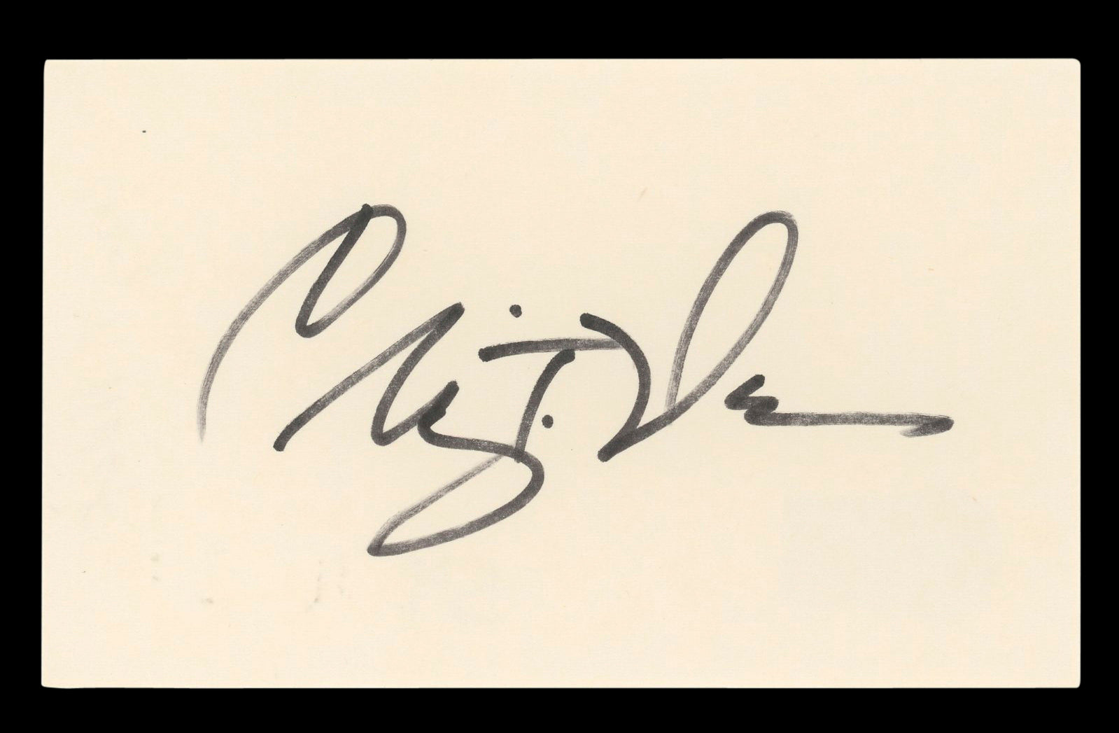 Craig T. Nelson Coach Authentic Signed 3x5 Index Card Autographed BAS #BL96460