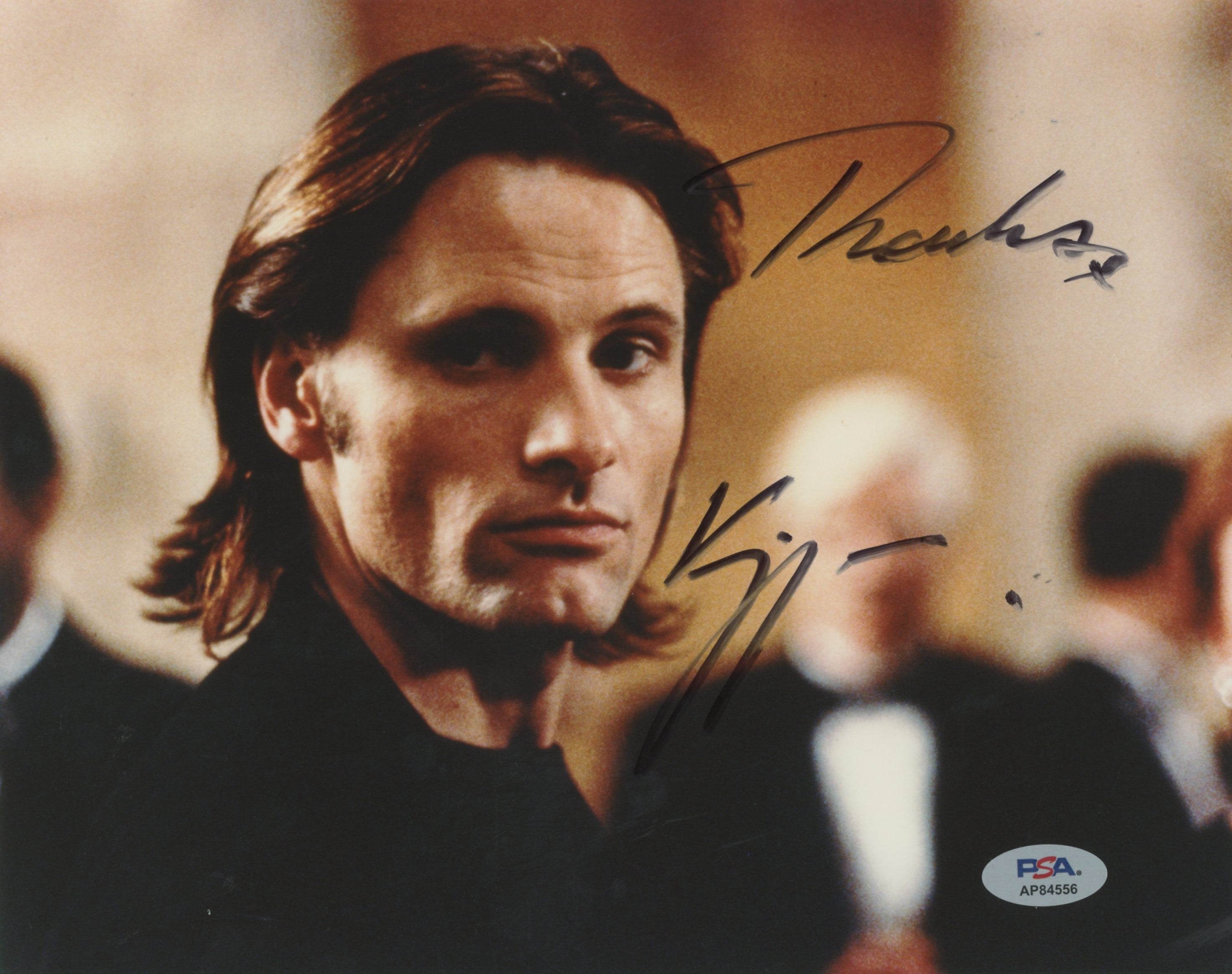 Viggo Mortensen A Perfect Murder "Thanks" Authentic Signed 8x10 Photo PSAAP84556