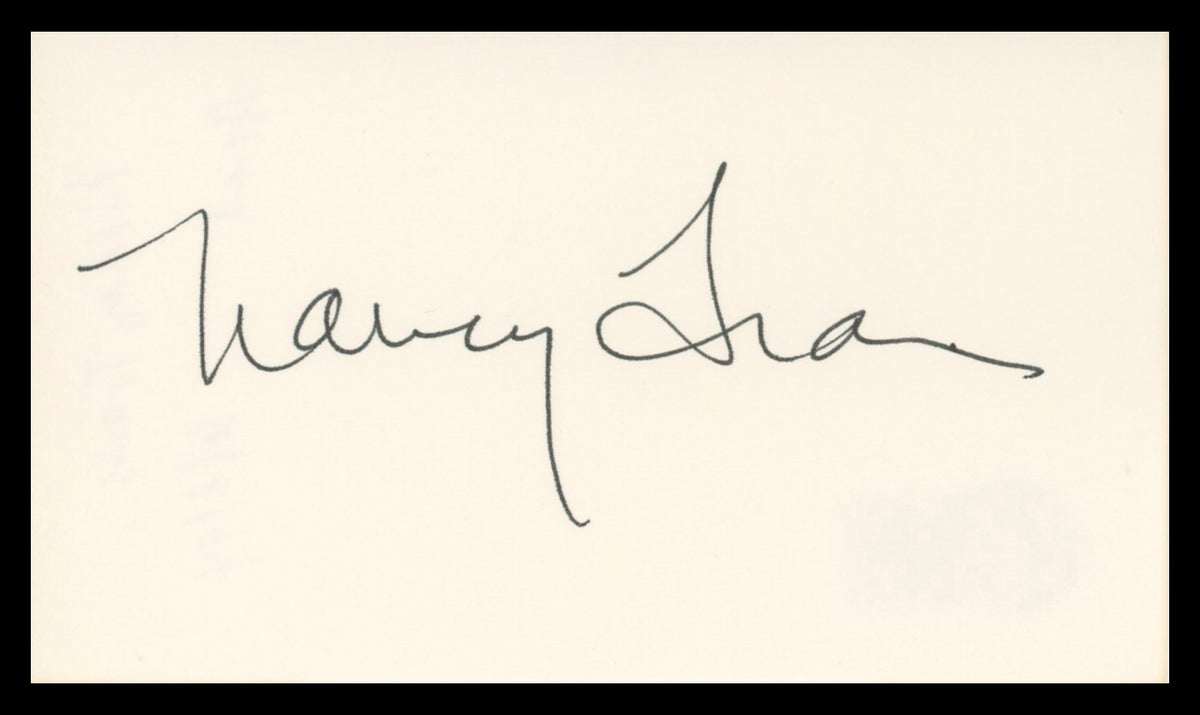 Nancy Travis Last Man Standing Authentic Signed 3x5 Index Card BAS #BV02180