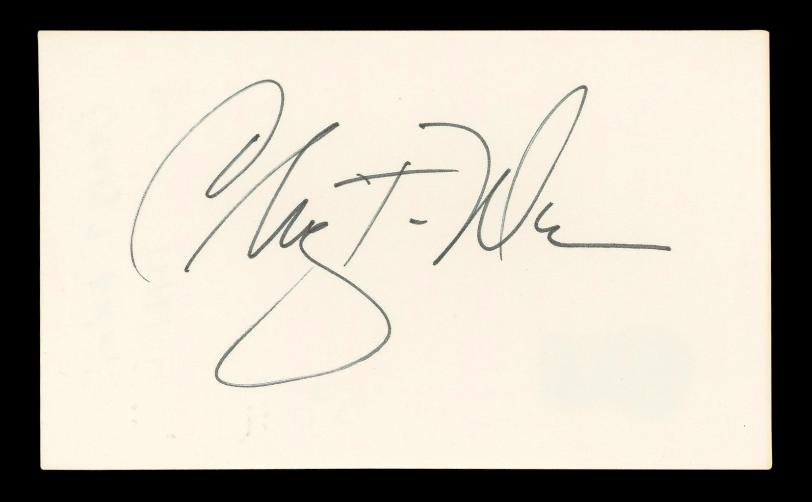 Craig T. Nelson Coach Authentic Signed 3x5 Index Card Autographed BAS #BL96462