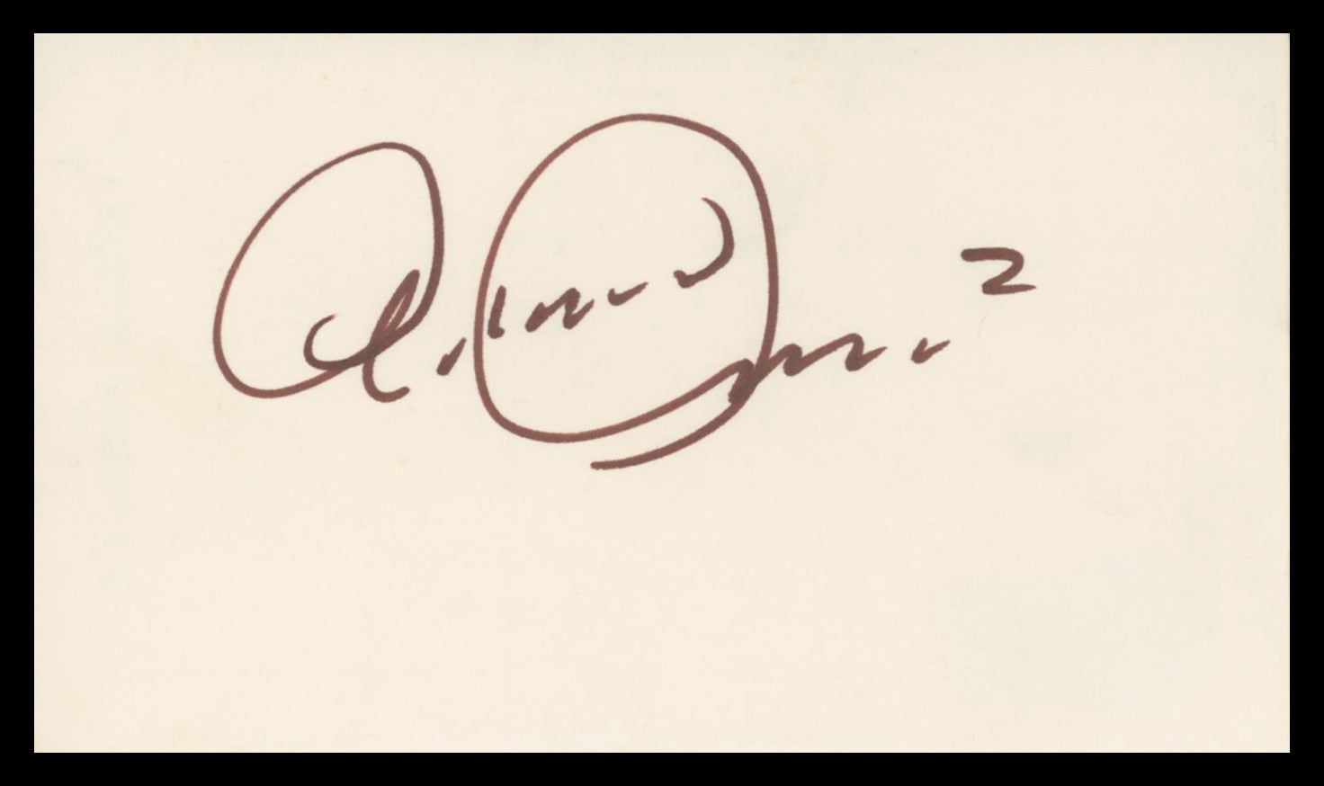 Armand Assante Gotti Authentic Signed 3x5 Index Card Autographed BAS #BV02182