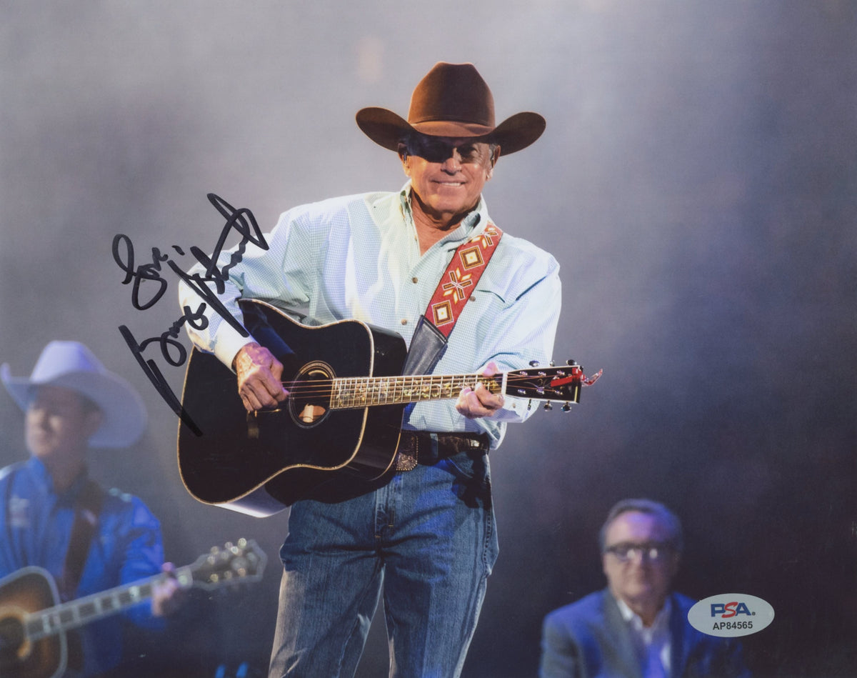 George Strait Country Musician "Love" Authentic Signed 8x10 Photo PSA #AP84565