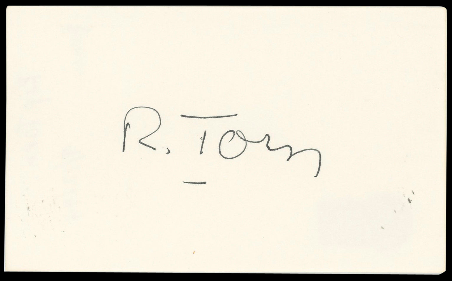 Rip Torn Men In Black Authentic Signed 3x5 Index Card Autographed BAS #BN89202