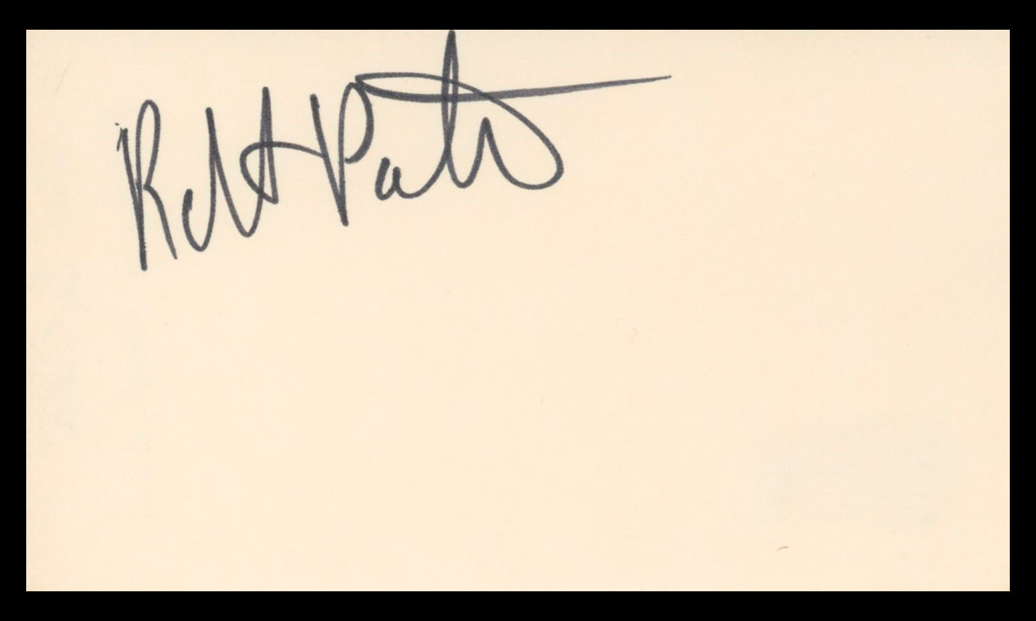 Robert Pastorelli Dances with Wolves Signed 3x5 Index Card BAS #BV02183