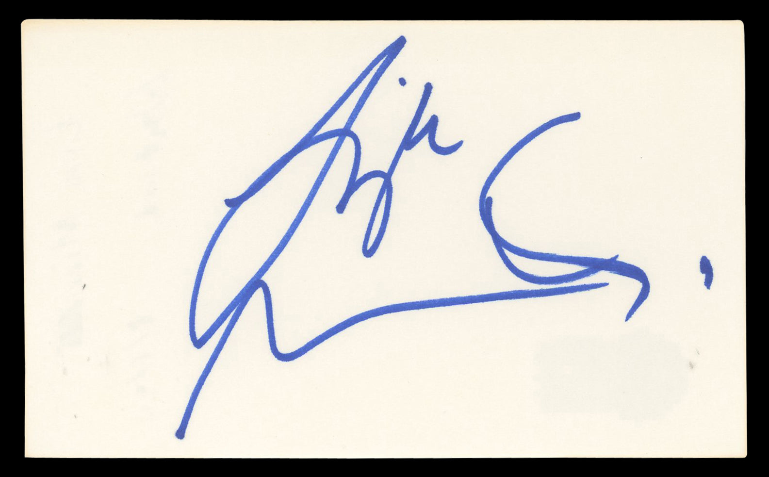 Liza Minnelli Cabaret Authentic Signed 3x5 Index Card Autographed BAS #BN06414