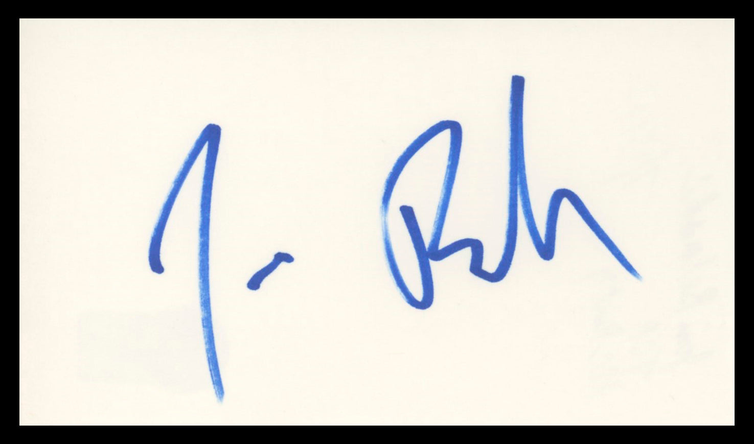 Jim Belushi According To Jim Authentic Signed 3x5 Index Card BAS #BV02187