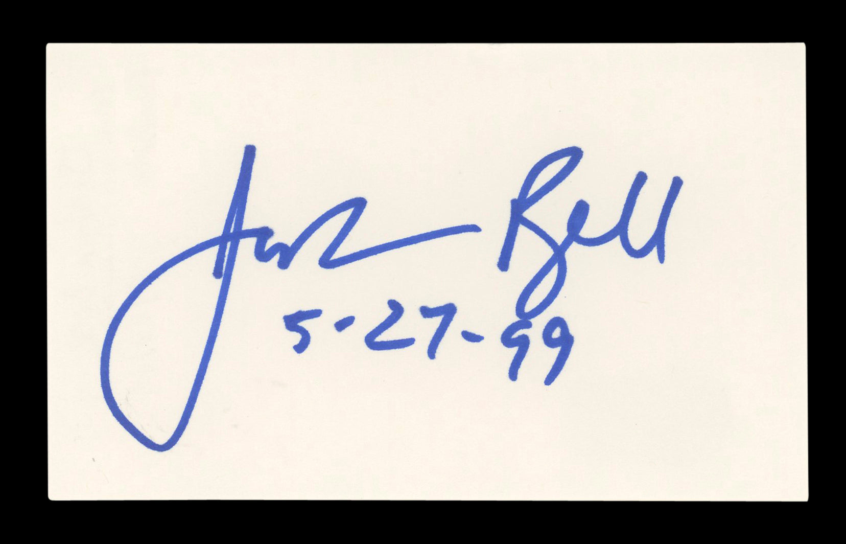 Joshua Bell Musician "5-27-99" Signed 3x5 Index Card Autographed BAS #AD70206