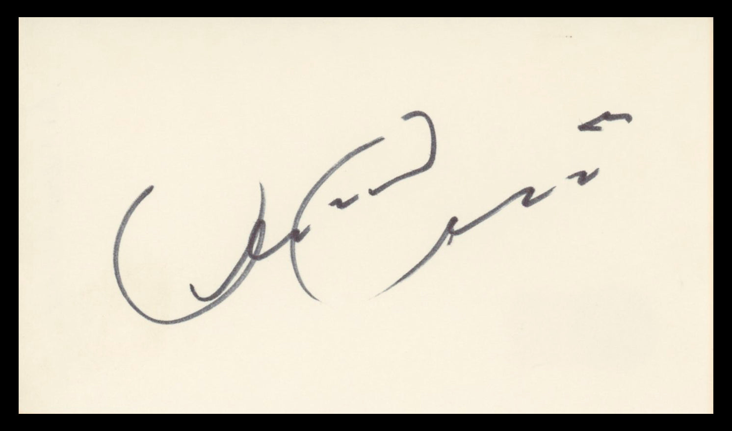 Armand Assante Gotti Authentic Signed 3x5 Index Card Autographed BAS #BV02189