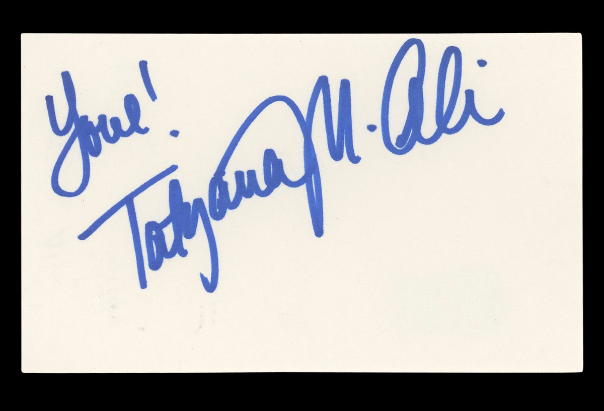 Tatyana Ali Fresh Prince of Bel-Air "Love!" Signed 3x5 Index Card BAS #BL96471