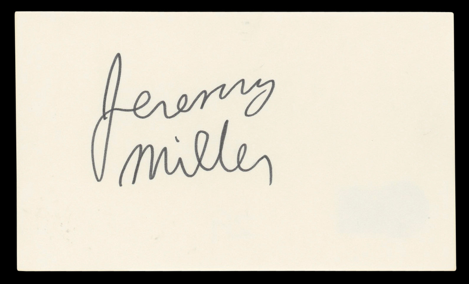Jeremy Miller Growing Pains Authentic Signed 3x5 Index Card BAS #BL98453